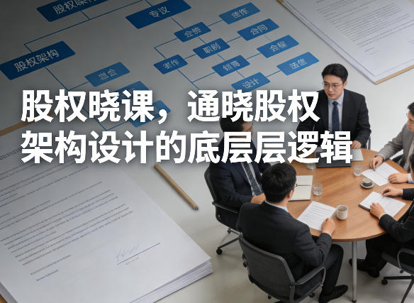 股权晓课，通晓股权架构设计的底层逻辑-源研社