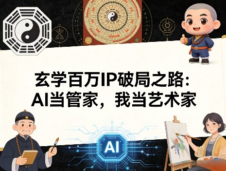 玄学百万IP破局之路：AI当管家，我当艺术家-源研社